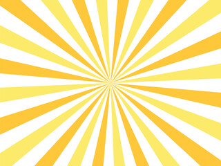 Banner background, rays background template, sunbeam, white, orange and yellow tones