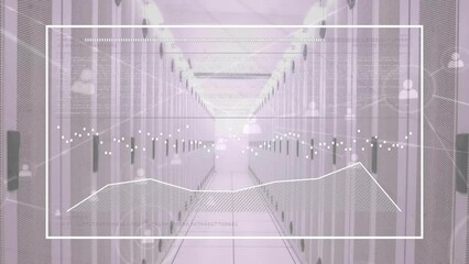 Poster - Animation of digital data processing over computer servers