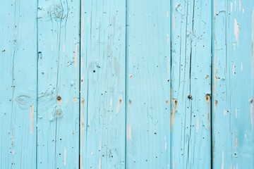 Wall Mural - Texture di un piano di legno color azzurro pastello