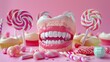 Candy Tooth Sweet treats wreaking havoc on tooth enamel, highlighting dental health risks