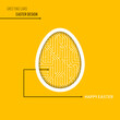 Vector happy easter egg online greeting card