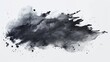 Abstract Watercolor Ink Stain on White Background Generative AI