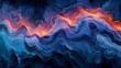 Wavy Liquid Paint Flow with Heat Map Style Generative AI