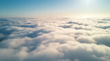 Fototapeta Natura - Aerial View Above The Clouds. Beauty nature. Sunlight
