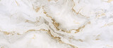 Fototapeta Do przedpokoju - White marble pattern with gold inclusions
