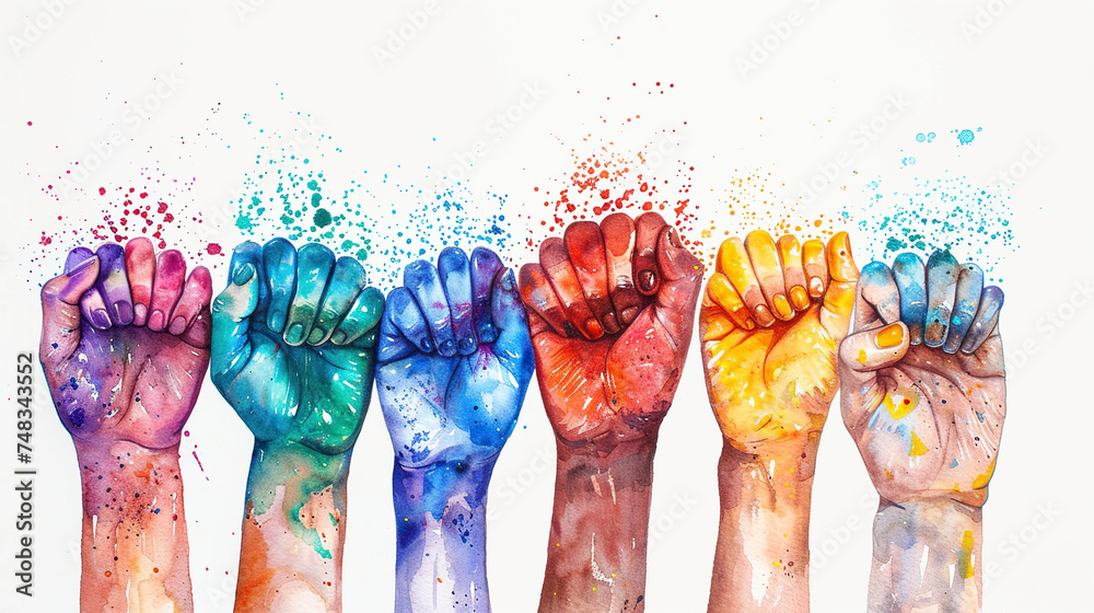 Color Equality Images Business culture concept of Diversity, inclusion, equality, honesty ...