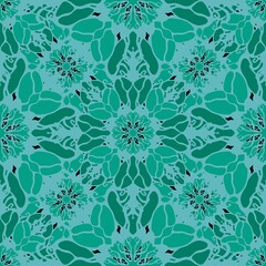  Summer floral print seamless mandala flower pattern for fabrics and wrapping paper and kids clothes textiles