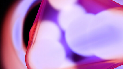 Poster - Division of cells of the virus, medical and scientific background. Design. Pink and lilac round shaped moving cells.