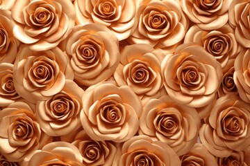 Aufkleber - Rose wall gold background texture industrial