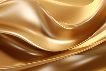 Poster - luxury golden color Abstract wave background. Abstract soft color waves  gold  gold