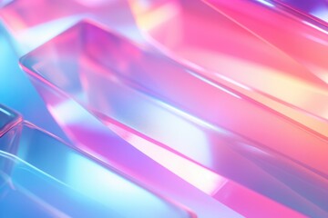 Abstract light neon soft glass background texture in pastel colorful gradient.