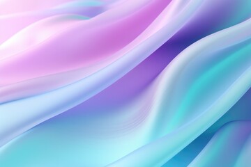 Wall Mural - Blue  purple  green gradient. Soft pastel color gradient. Holographic blurred abstract background.