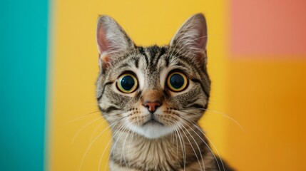 crazy and surprised cat generative ai