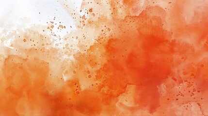 Aufkleber - Red orange brown abstract aquarelle background Hand painted watercolor Colorful art background with copy space for design Web banner : Generative AI