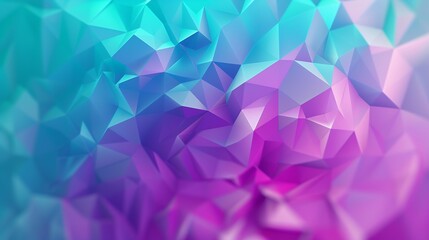 Wall Mural - Turquoise teal purple pink background Colorful abstract geometric pattern background with copy space for design Web banner : Generative AI