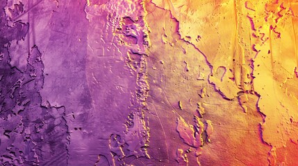Poster - Abstract yellow red purple pattern Gradient Toned rough concrete wall surface texture Closeup Colorful background with space for design Backdrop Modern Expressive : Generative AI
