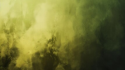 Aufkleber - Dirty yellow green texture Watercolor Abstract Dark olive color Art background with space for design : Generative AI