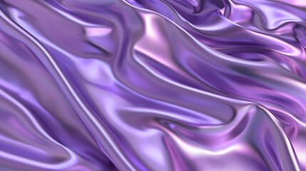 Aufkleber - Purple silk satin background Liquid wave effect Soft wavy folds on shiny fabric Luxurious fabric backdrop with copy space for design Christmas valentine Valentines day birthday holiday : Generative AI