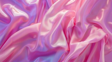 Aufkleber - Beautiful purple pink silk satin background Soft folds Shiny fabric Luxury lilac background Space Design Web banner Wide Panoramic Flat lay table top view Wedding Valentine Mothers day : Generative AI