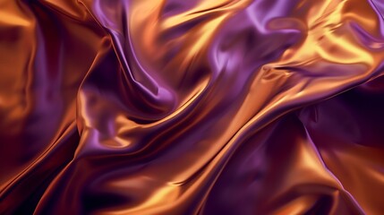 Poster - Dark orange brown purple abstract background Gradient Copper color background with space for design Halloween thanksgiving Template : Generative AI