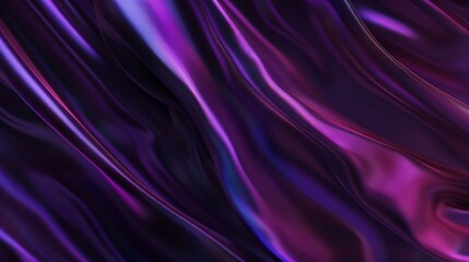 Aufkleber - Black blue purple silk satin background Copy space for text or product Wavy soft folds on shiny fabric Luxurious deep lilac background Valentine Christmas Anniversary Black Friday Web  : Generative AI