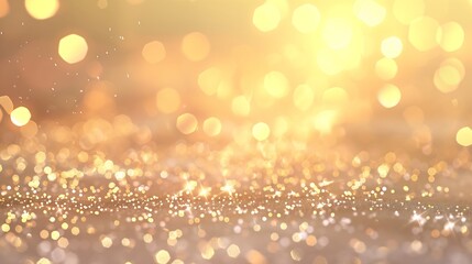 Aufkleber - Sparkling background with sequins Glitter colorful golden luxury magic background defocused free space : Generative AI