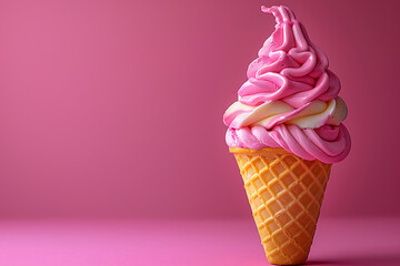 Wall Mural - colorful ice cream cone