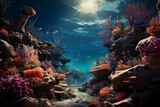 Fototapeta Do akwarium - Under the sea world