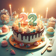 Happy Birthday Cake ,22nd Birthday Celebration