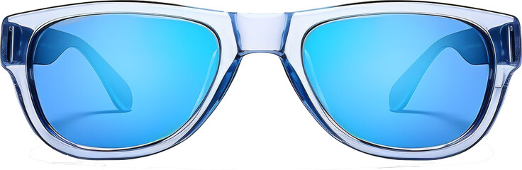 Wall Mural - blue glasses isolated on white or transparent background,transparency 