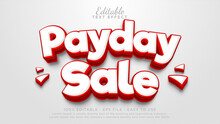 Payday Sale Editable Text Effect, Sale Text Mockup Template