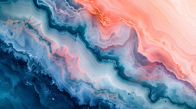 marble background inspired by the beauty of coral reefs. Integrate coral shapes, underwater textures