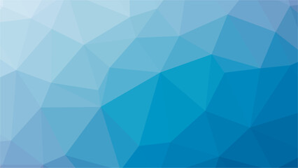 Blue gradientr polygon pattern. Low poly design. Vector illustration