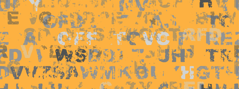 Creative and modern background with letters.	
