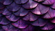Texture of dark evil dragon or mermaid scales close-up, Generative Ai.

