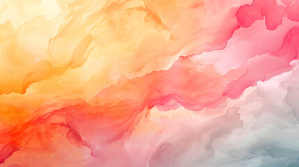 the fluidity of watercolor with the warmth of a sunset in a marble background. Combine organic watercolor strokes, gradient hues