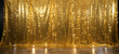 Create a dazzling photo booth backdrop for events like weddings birthdays or corporate parties using a golden confetti background to make photos memorable