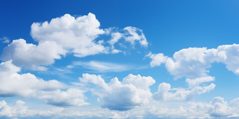 Wall Mural - blue sky with white cloud background. white cloud with blue sky background.