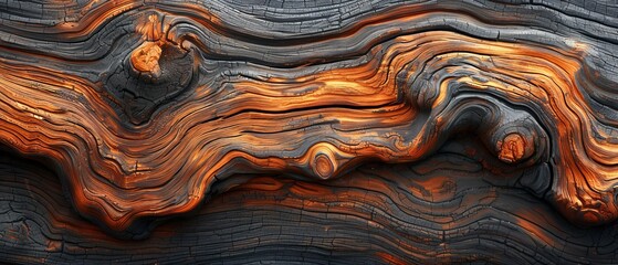 Poster - Textured wood with natural patterns