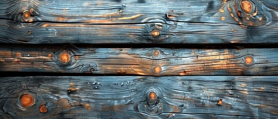 Poster - Old panels with wood texture as a background