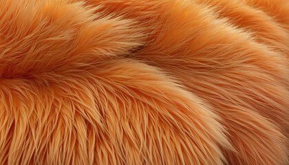 magnified background of bushy orange fur