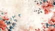 Flower watercolor art background vector. Wallpaper design with floral paint brush line art. leaves and flowers nature design for cover, wall art, invitation, fabric, poster, canvas. Generative Ai