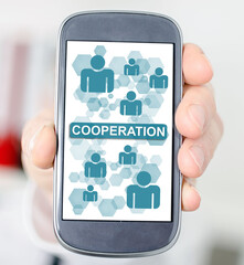 Poster - Cooperation concept on a smartphone