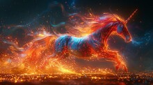 Riding Into The Hearts Of Consumers, The Fiery Mane And Majestic Generated By AI