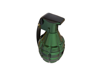 Sticker - Grenade isolated on background. 3d rendering - illustration