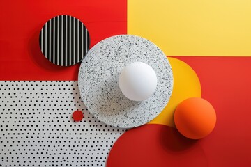 Poster - A white egg on top of a white plate. Suitable for food and cooking themes
