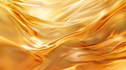 Poster - Detailed view of shiny golden fabric. Suitable for fashion or luxury concepts