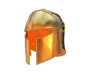 Canvas Print - War helmet isolated on background. 3d rendering - illustration