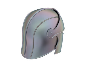 Canvas Print - War helmet isolated on background. 3d rendering - illustration