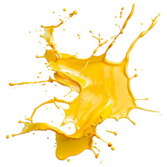 Aufkleber - Shot of yellow paint splashes